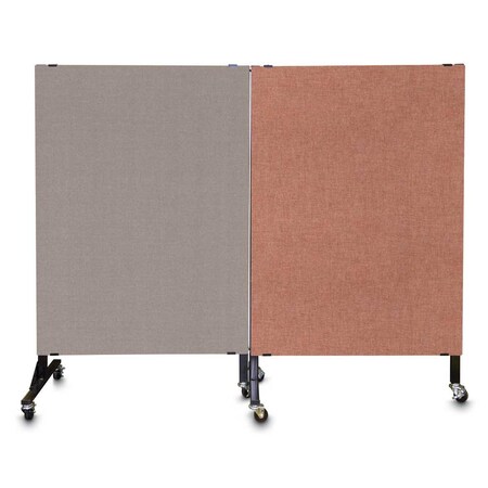 United Visual Products Enclosed Corkboard, 3 Door, 96"x48", 4" Fra UV3420-BRONZE-DBURGU